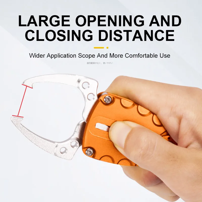 TEASER WBL-810 Mini agarre de pesca aleación de aluminio agarre de labio de pesca portátil versión mejorada Control de esfuerzo de pescado fuerte - imagen 5