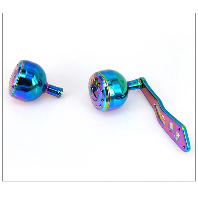 DEUKIO-mango de carrete de arrastre colorido de 38MM, brazo basculante para carrete de pesca de marca S/D/A, juego de perilla de mango de carrete de Baitcasting de Metal - imagen 5