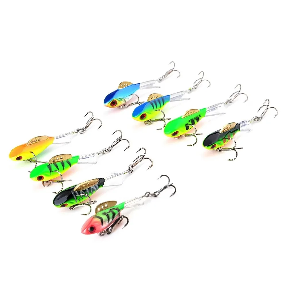 Señuelo de pesca equilibrador 4G 8G 10G 17G, plantilla de invierno con anzuelo triple, ojos 3D, pesca en hielo, cebo Artificial duro, señuelo de Jigging, Lucio - imagen 2