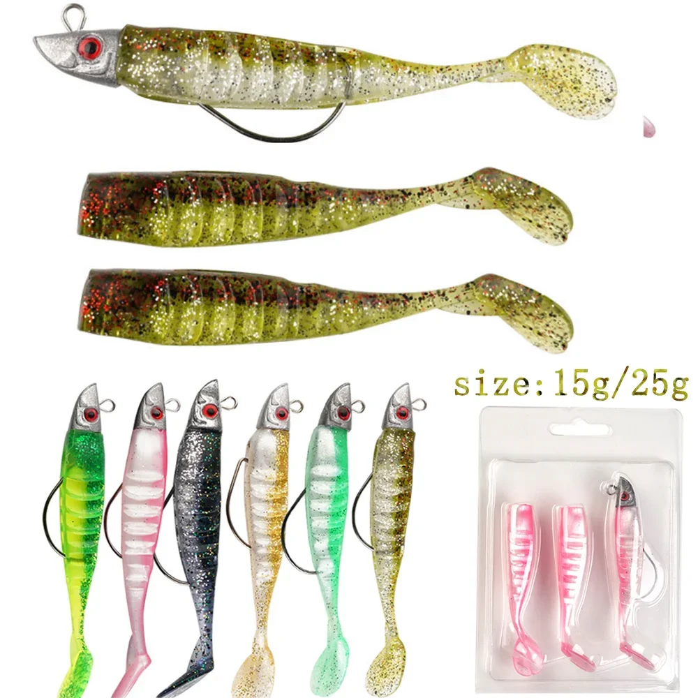 Jig Head de plomo para swimbait – Anzuelo lubina con vinilo