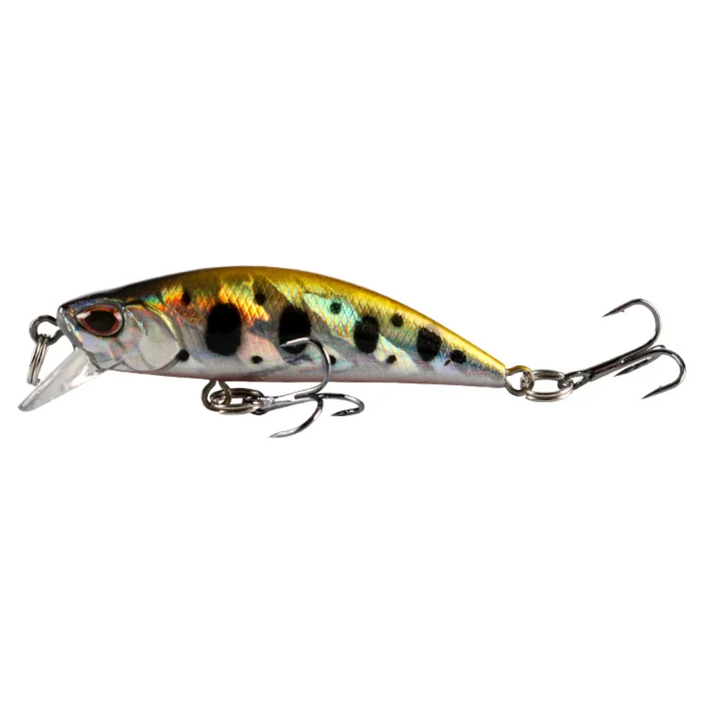2 uds Mini pececillo hundido Wobblers Señuelos de Pesca 6cm 5g trucha cebo duro de plástico Artificial Jerkbait Crankbait aparejos de pesca de lubina - imagen 5