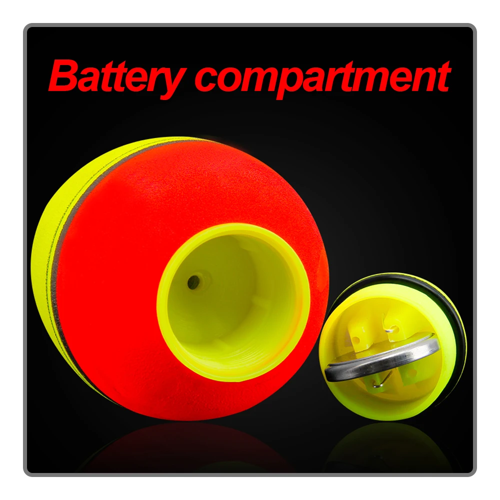 EVA rojo/verde dos colores conmutada de luz pesca nocturna flotador de gran barriga pesca en el mar flotador de pesca rocosa accesorios de pesca - imagen 5