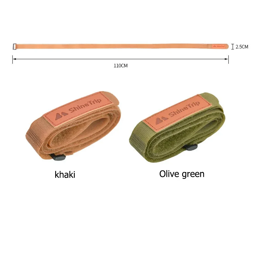 Correa de fijación de nailon ajustable, liberación rápida, viaje, carga atada, mochila de Camping al aire libre, tienda de campaña, Picnic, 2 piezas por juego - imagen 5