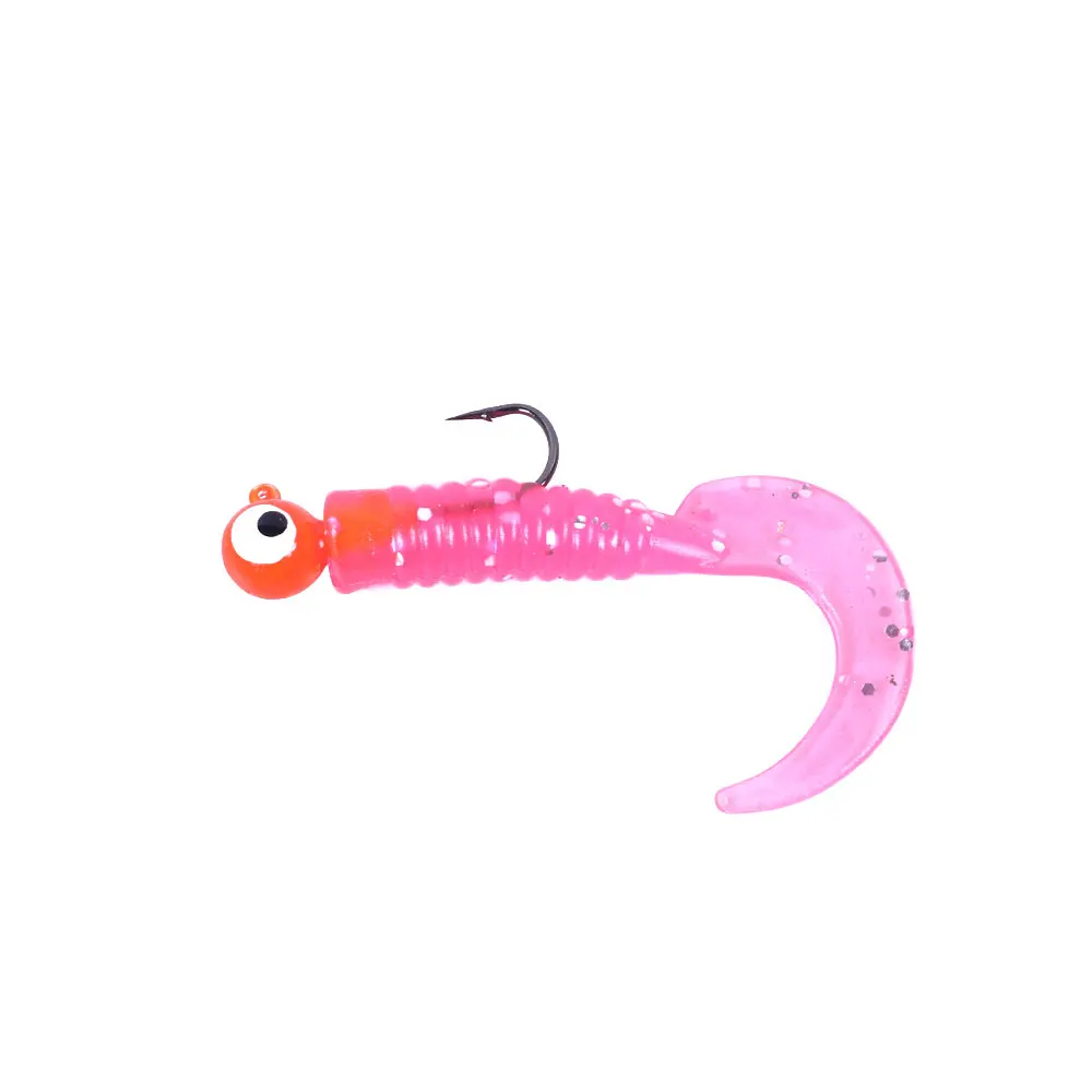 17 unids/lote Kit de señuelo suave señuelo de Pesca suave 3,3g 6,8g con anzuelo de cabeza anzuelo anzuelos aparejos de Pesca carpa Lucio lubina - imagen 4