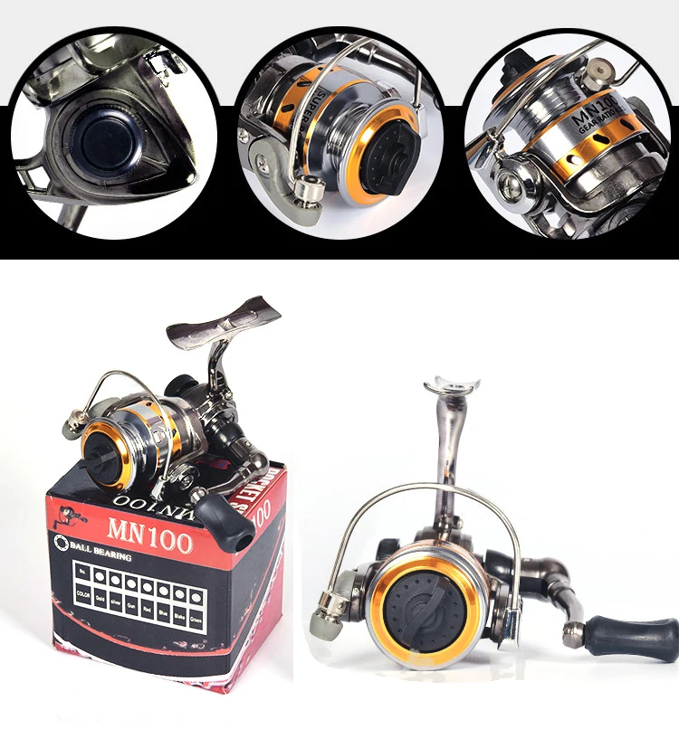 Carrete Spinning Micro MN100 4.3:1 - Jigging y Hielo - imagen 5