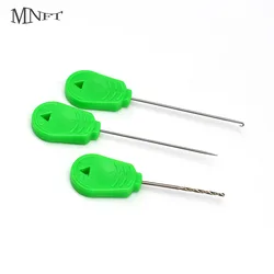 MNFT Kit agujas cebo carpa con taladro para aparejos y moscas