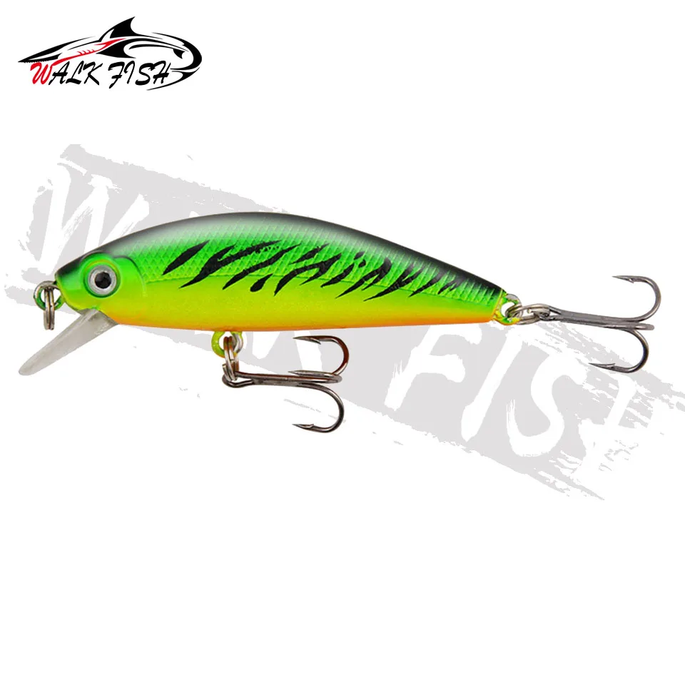 WALK FISH-señuelo de Pesca de pececillos, cebo duro Wobbler que se hunde, Crankbait, carpa, lubina a rayas, SwimBait, 1 piezas, 6,6 cm, 9,5g - imagen 2