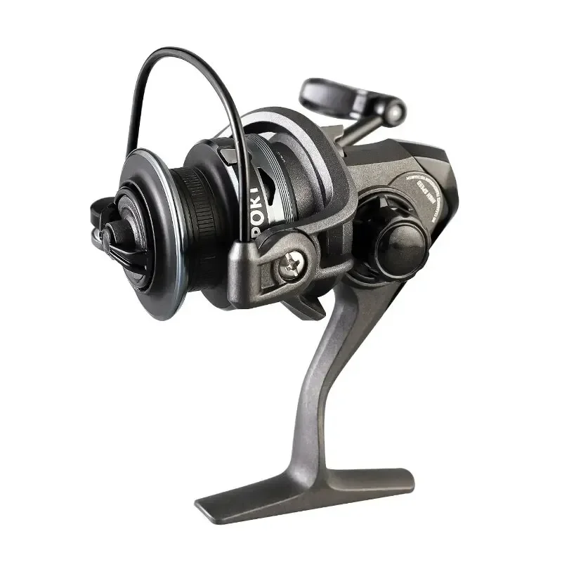 Carrete de pesca giratorio serie 1000, carrete de Metal, rueda giratoria, productos para pesca de lubina, carpa, alarma de fuerza de descarga, carrete de pesca - imagen 5