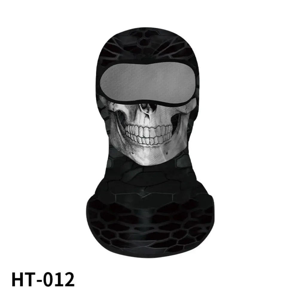 Esta Balaclava con temática de cráneo ofrece un aspecto elegante y vanguardista para entusiastas del aire libre