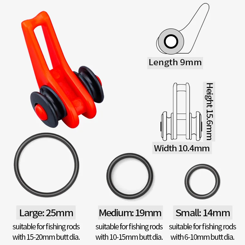 LINNHUE-anzuelo de pesca seguro, accesorios para señuelos, soporte para cebo, anzuelos de plantilla, soporte de seguridad para mantener, herramienta para caña de pescar, 10-30 Uds. - imagen 3