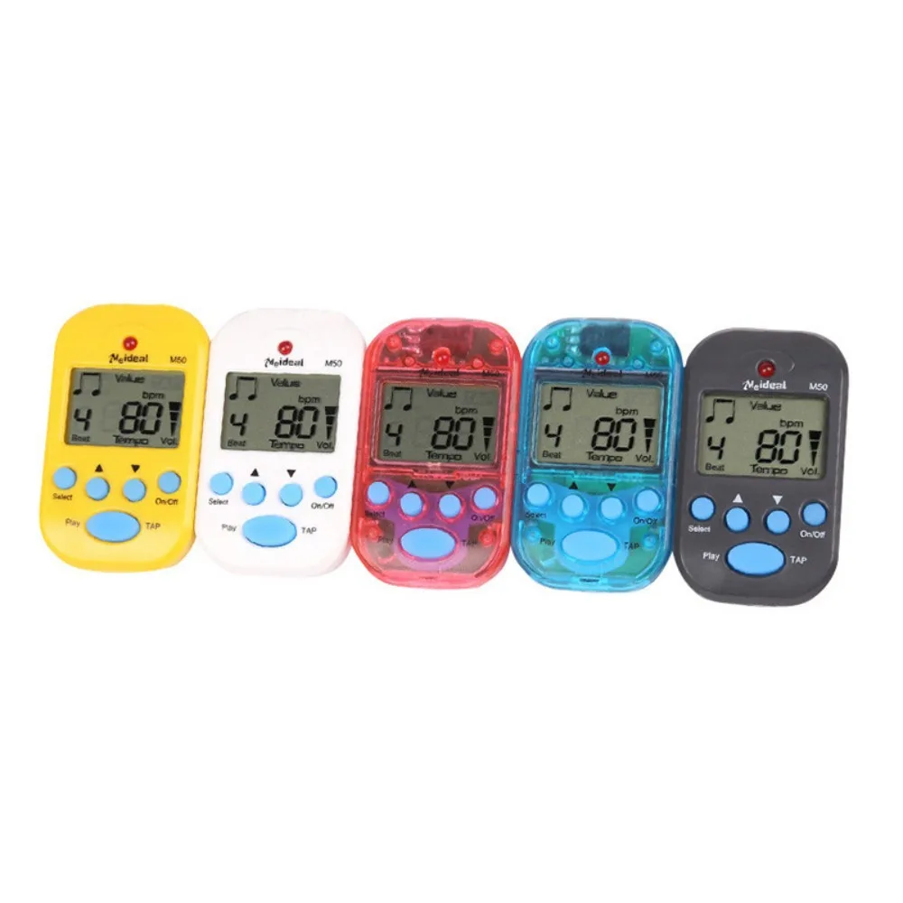 Mini metrónomo M50 profesional con Clip LCD, metrónomo de ritmo Digital para guitarra, violín, bajo, accesorios para instrumentos de cuerda - imagen 5