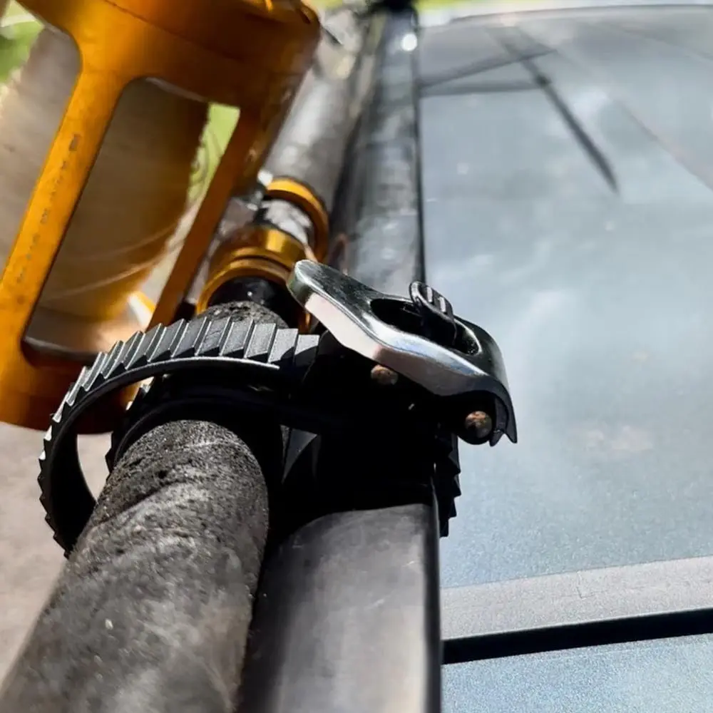 Correa de bloqueo de agarre definitiva multiusos, hebilla de trinquete ajustable de alta resistencia, banda elástica de Metal reutilizable para asegurar cualquier cosa - imagen 5