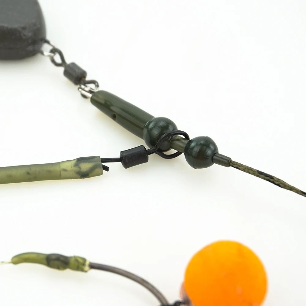 Hirisi-carretes giratorios de acero inoxidable para pesca de carpa, accesorios de pesca, aparejos terminales AE006, 20 piezas - imagen 2