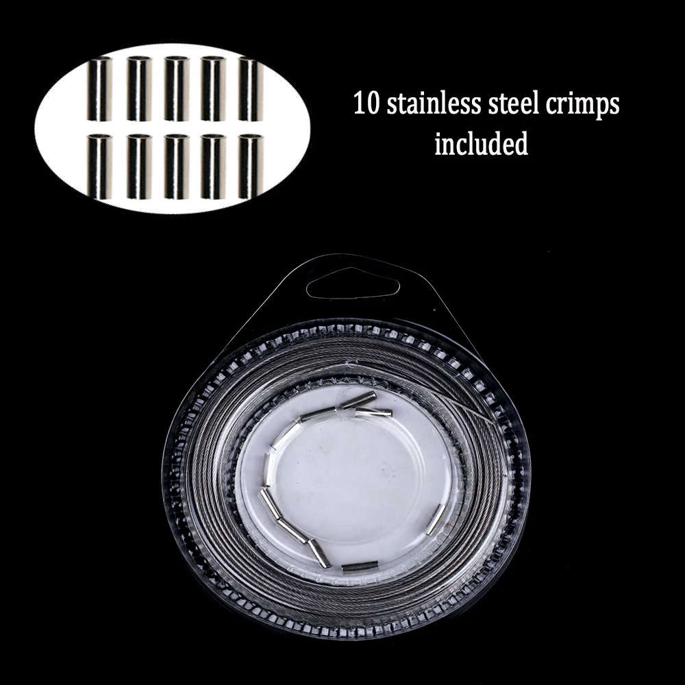 Línea de pesca de alambre de 5LB-200LB, alambre de rastreo recubierto de nailon, 7 hebras de alambre de acero, líder frontal, línea de pesca de Jigging, aparejos de pesca de mar - imagen 4