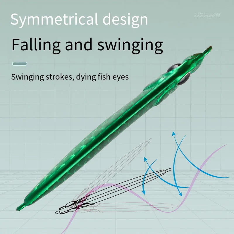 Anzuelo de lubina Artificial, señuelo de plantilla de Metal de carbono colorido, cuchara giratoria de pececillo, aparejos de Pesca de fundición - imagen 5