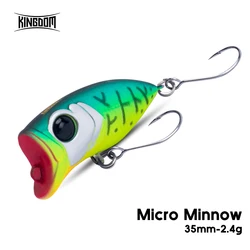 Kingdom-Señuelos Pececillo Popper topwater anzuelo para Lucio