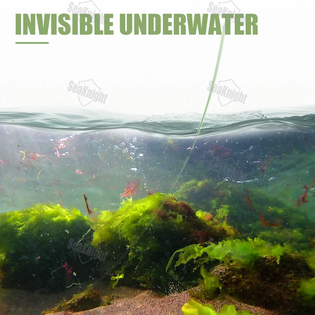SeaKnight Speckle-sedal de nailon verde Invisible, 500M, suave, fuerte, carpa, camuflaje, sedal de pesca de mar 2,5 # -6.0 #   10LB-25LB - imagen 5