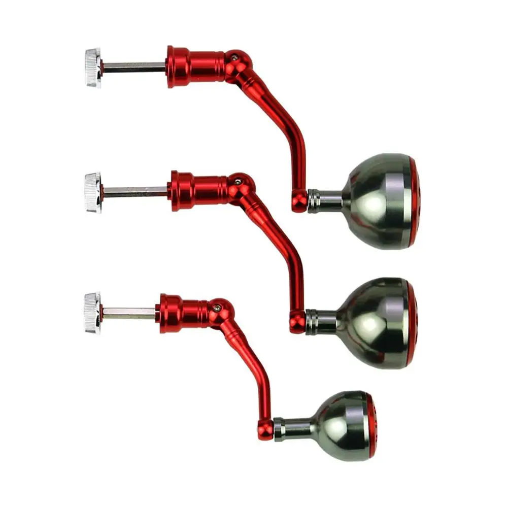 Mango de carrete de pesca giratorio, repuesto portátil, ligero, accesorios de aparejos de pesca de metal, envío directo - imagen 2