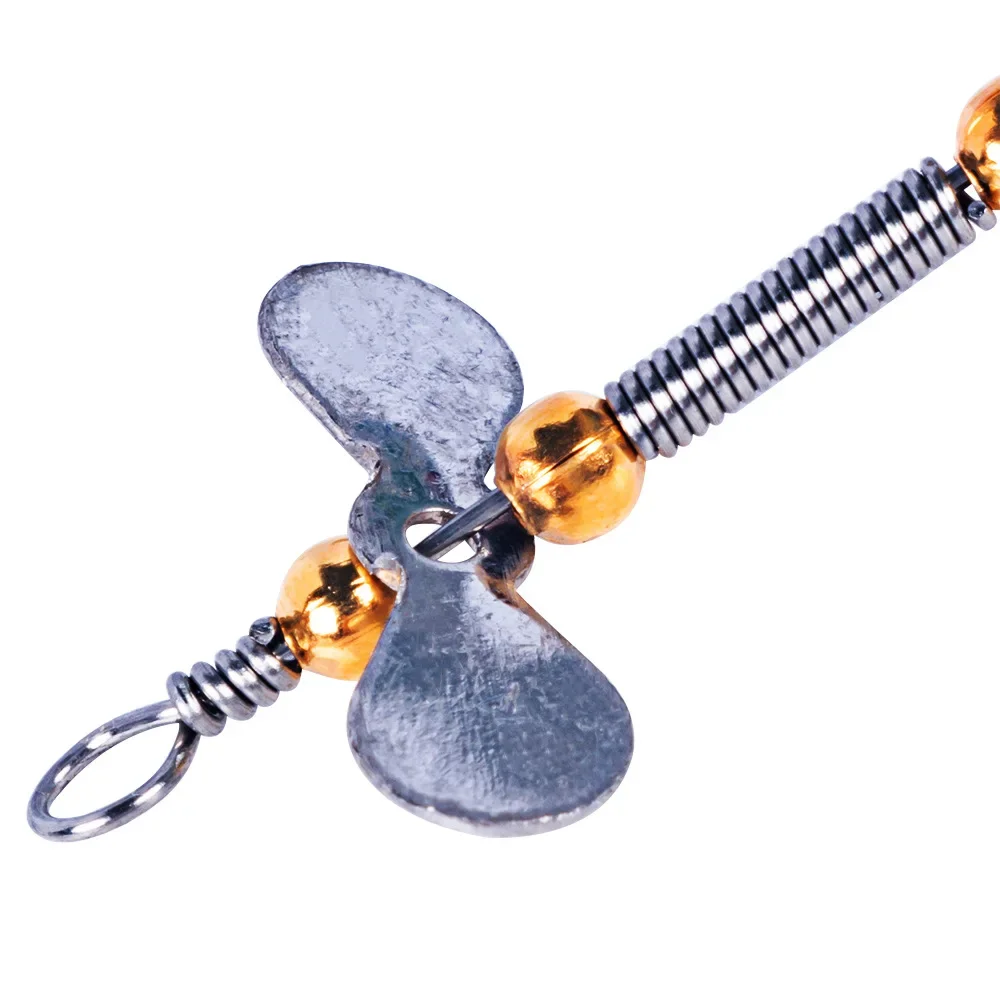 Kit de Señuelos de Pesca giratorios de 5 piezas, cuchara de lentejuelas de Metal, cebo duro, Wobblers, aparejos de pesca, herramienta de anzuelo de lentejuelas - imagen 3