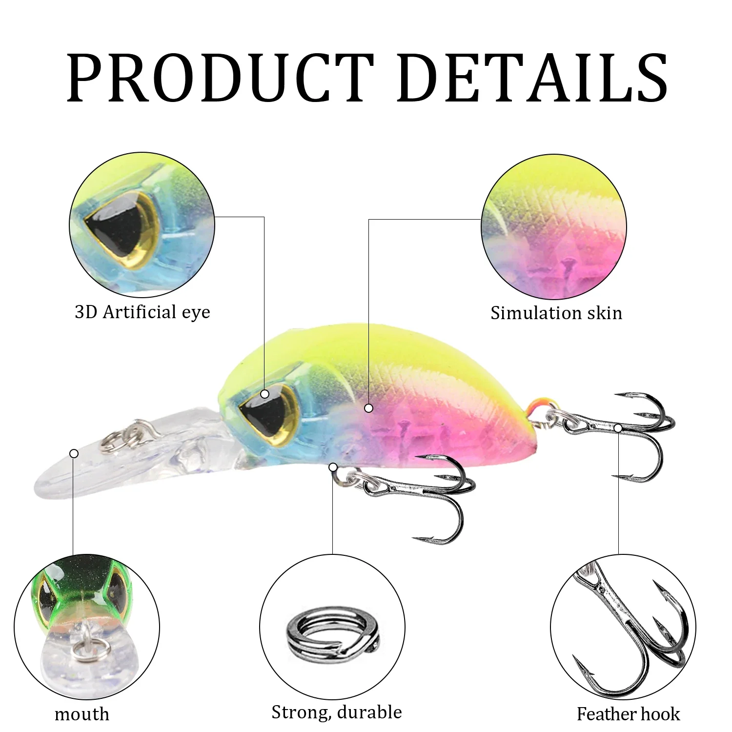 Japan Hot Model Floating Minnow Fishing Lures 5.5cm 4g Long tongue Jerkbait Bass Pike Carkbait Wobblers Professional Hard Bait - imagen 4