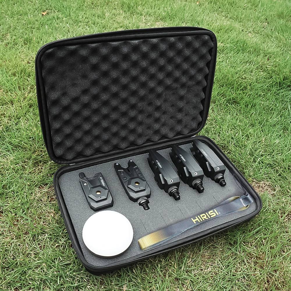Hirisi-Juego de alarma inalámbrico para pesca de carpa, con luz de Camping, indicador de alarma de mordida impermeable, accesorios de pesca S7-4D - imagen 5
