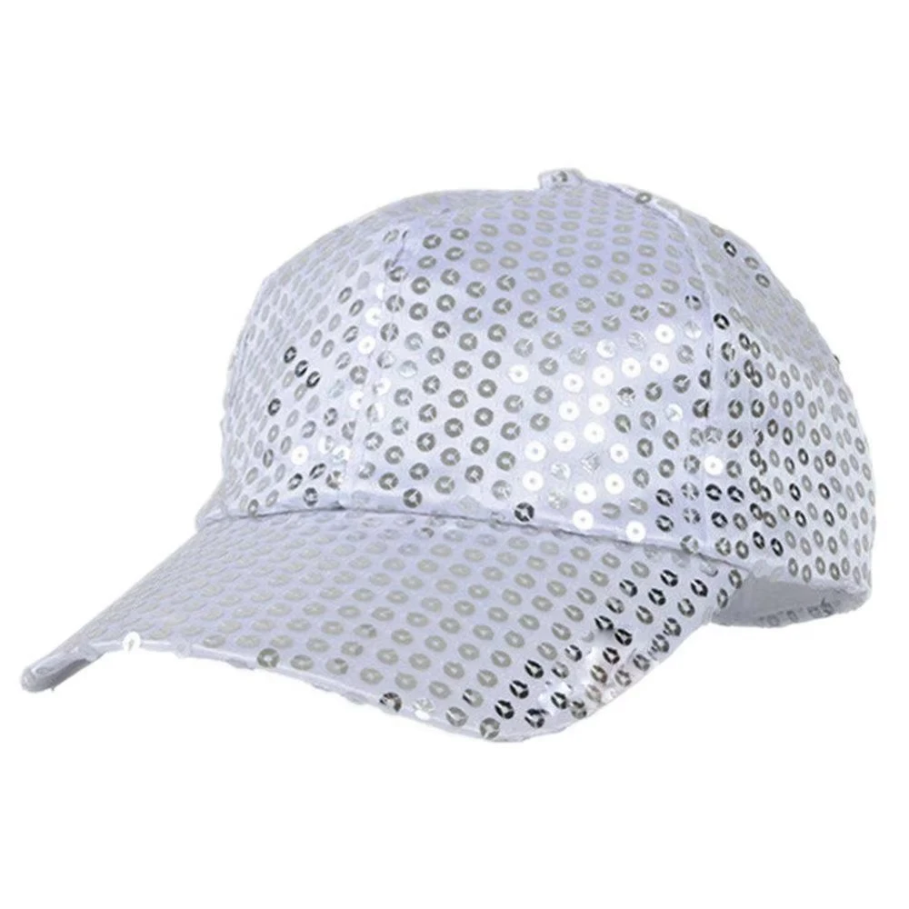 Nueva gorra de béisbol con lentejuelas, vestido de fiesta brillante, gorra con visera, Cosplay, Punk, Hip Hop, sombrero para el sol, fiesta - imagen 2