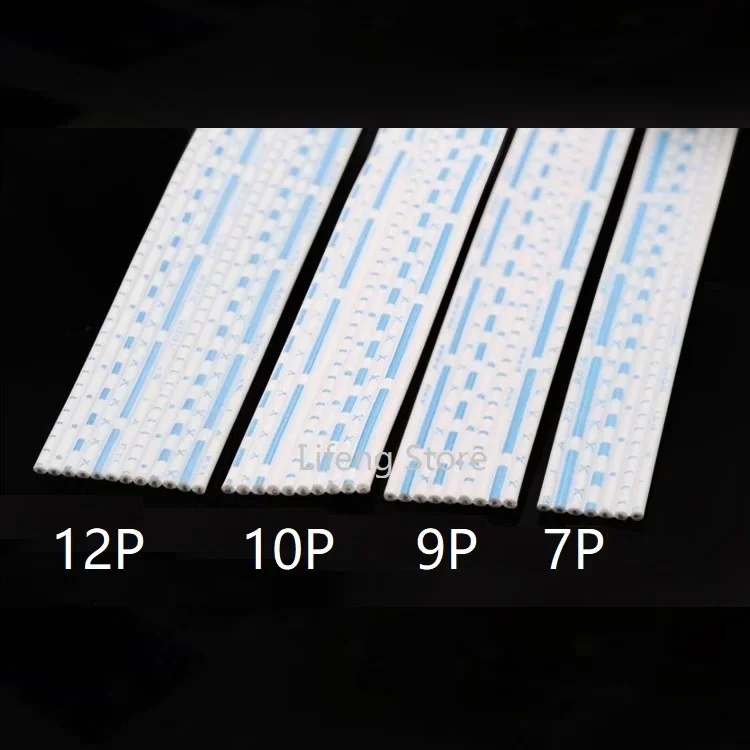 Cableado de electrones UL2468 24AWG, 6, 7, 8, 9, 10, 12 pines, Cable de conexión de alimentación extendida, línea de cobre aislada de PVC, núcleos múltiples en azul y blanco - imagen 3