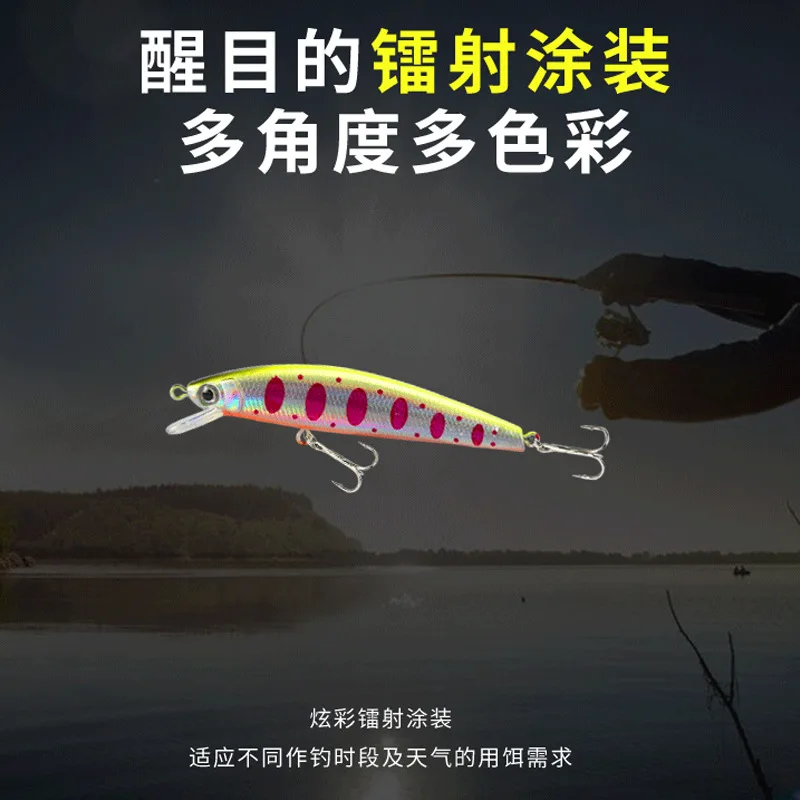 Señuelo duro tirano Mino de segunda generación, cebo duro de carretera, subcebo de agua dulce, Boca de urdimbre, pez amarillo, suspensión dura de largo alcance, 12cm, 7g, nuevo - imagen 2