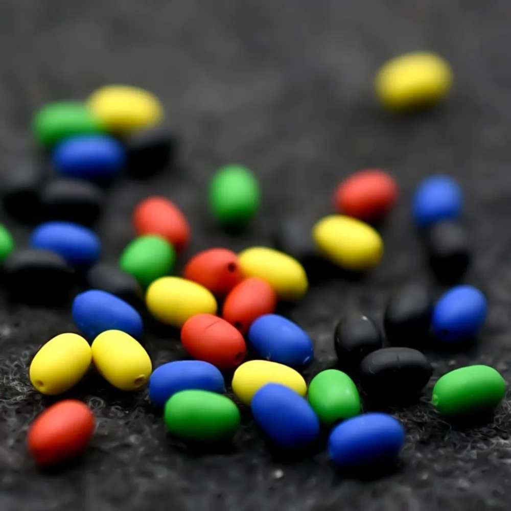 Lote de 50 unidades de bolas anticolisión, accesorios de pesca de goma de silicona, antienredos - imagen 4