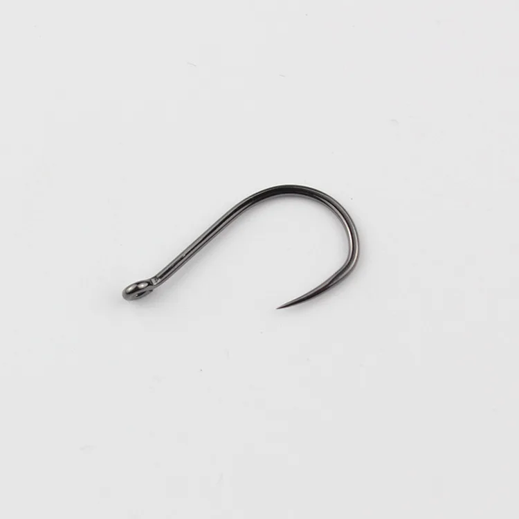 100 piezas # 1- # 10 anzuelos de pesca de agua dulce, anzuelos de carpa, Kit de anzuelos sin púas, cebo de Jigging, anzuelo de pesca de carpa, círculo de ojo negro, pesca - imagen 4