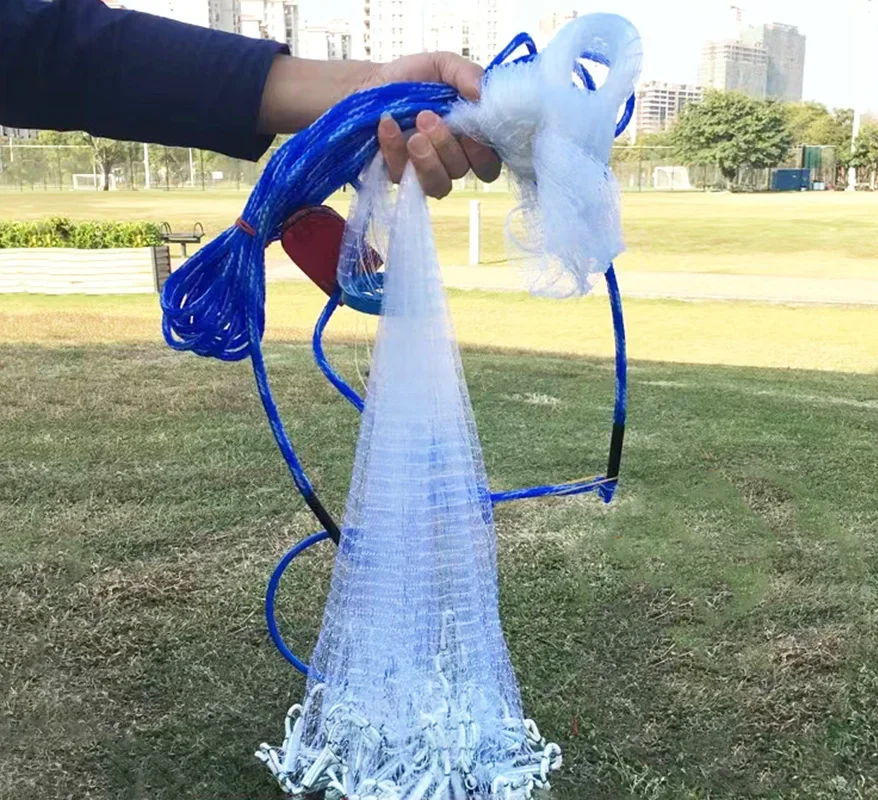 Lawaia-red de pesca colgante de acero, herramienta de pesca automática, estilo Fundición a mano, 240/300/360/420