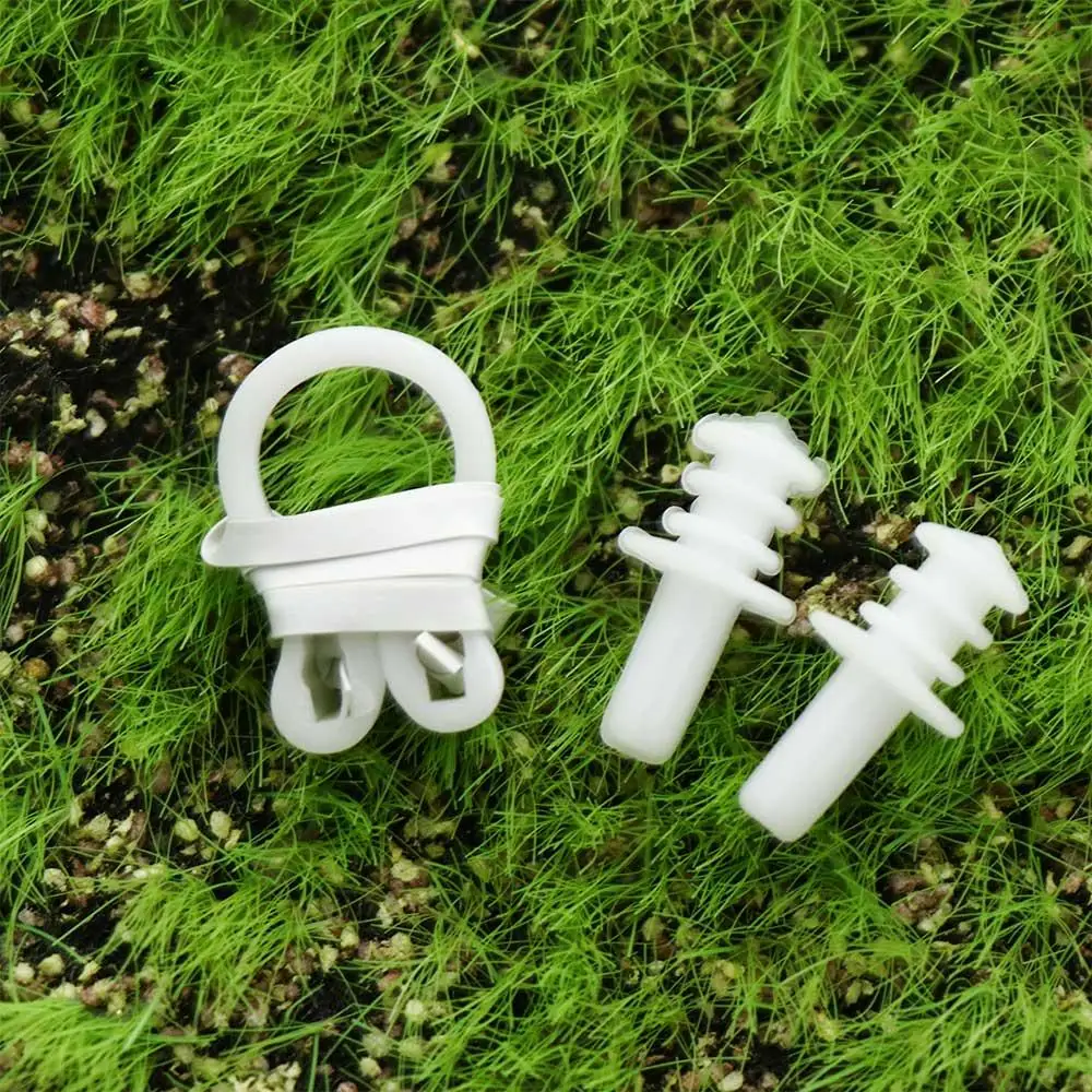 Tapones para los oídos para nadar, tapones para los oídos para bucear, deportes de Surf, tapones para los oídos, Clip Nasal, protección Nasal, tapones para los oídos de silicona - imagen 5