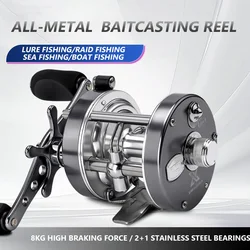 Mvallos BF-40 Carrete Baitcasting con freno 8 kg y ratio 5.2:1