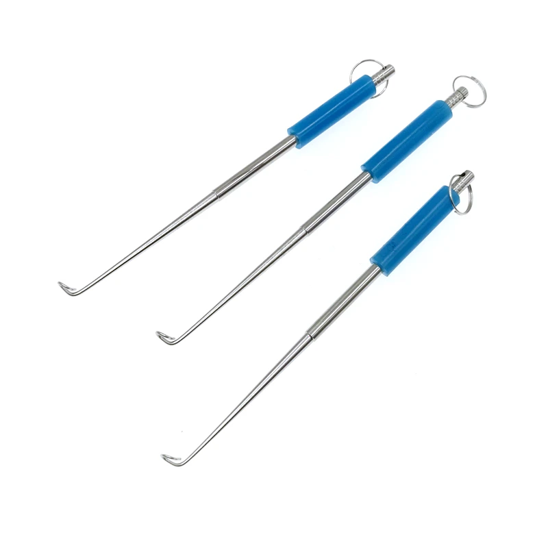 Extractor de anzuelos de pesca ciego, 2 uds., Garganta Profunda, Extractor de desenganche de acero inoxidable, Extractor de peces de Garganta Profunda - imagen 5