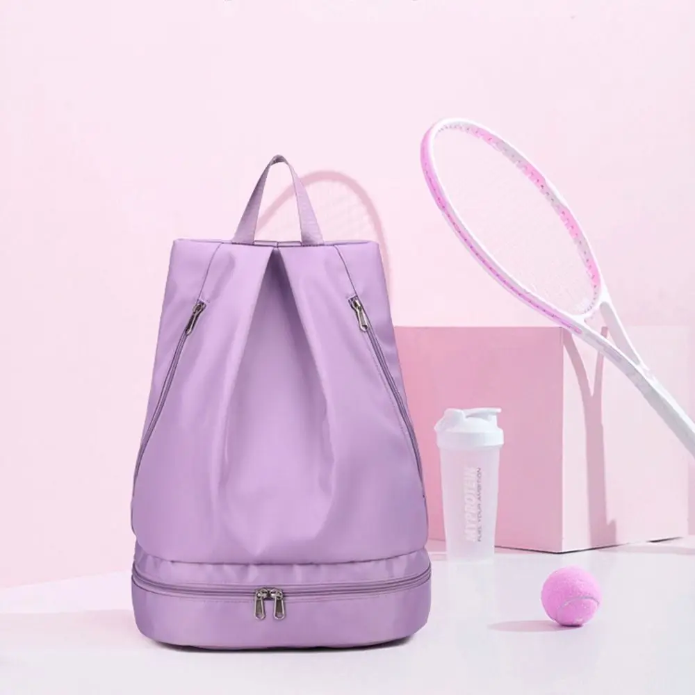 Bolsa de Fitness con separación en seco y húmedo, bolso de viaje plegable impermeable, compartimento para zapatos de expansión, bolsa de lona de viaje para escalada