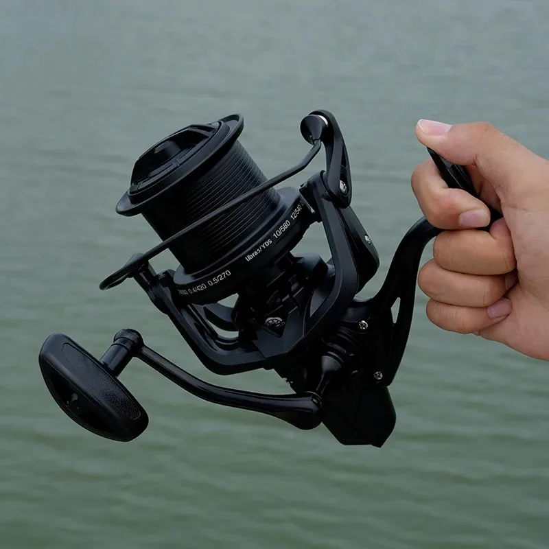 Nuevos carretes de pesca giratorios grandes, arrastre máximo de 20KG, potente carrete de pesca de carpa de agua dulce y salada, serie 8000 9000 10000 12000 14000 - imagen 4