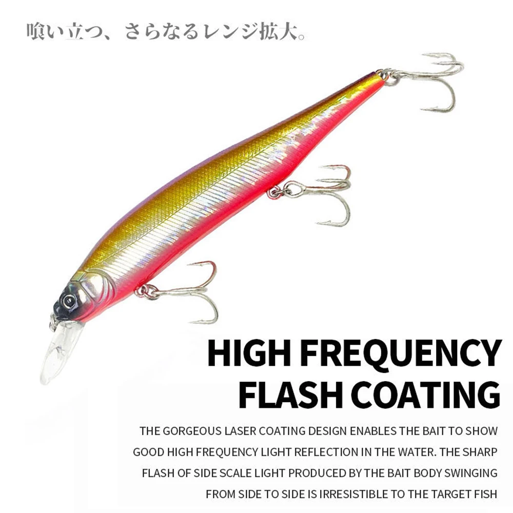 11,5 cm 16,7g señuelo de pesca Minnow Wobbler fundición larga hundimiento cebo duro Artificial pesca en agua de mar cebo falso para lubina MN705 - imagen 5