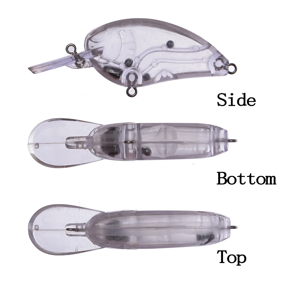 Crankbait plano Huang – Señuelo artesanal sin pintar