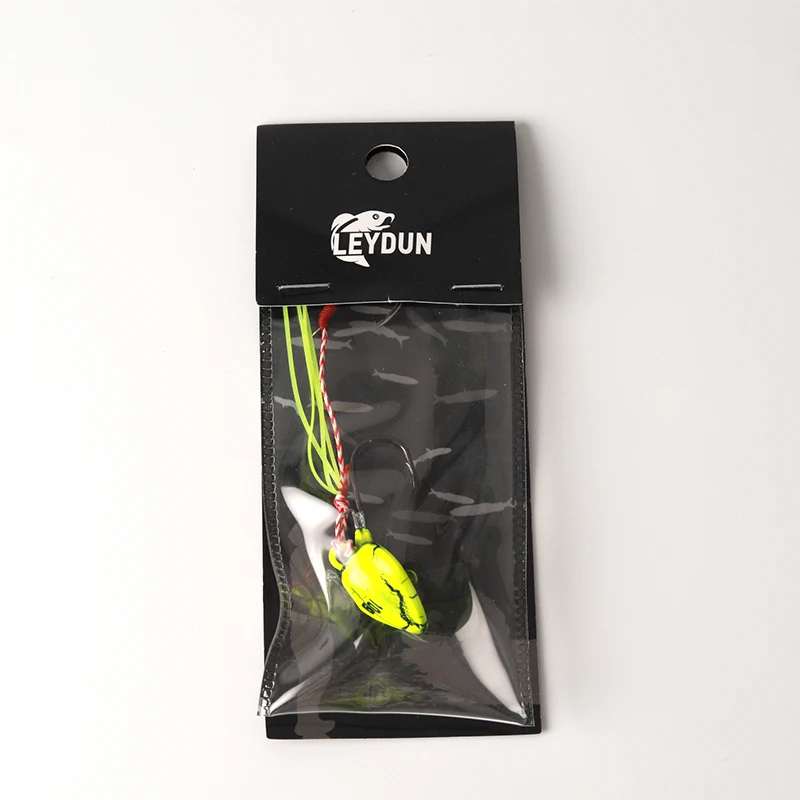 LEYDUN Señuelos de Pesca calientes CONTROL PROFONDO UP Tenya Madai Jig Kabura cabezal de agua salada plomo mar canotaje cebo camarones falda de goma Jigs - imagen 5