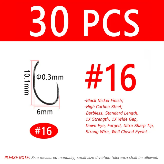 30PCS Size 16