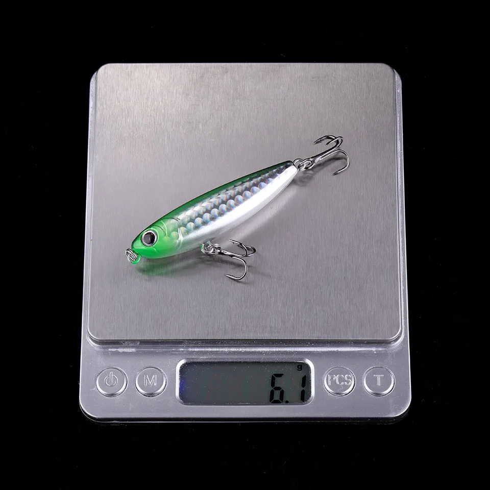 WALK FISH-señuelo flotante para Pesca, cebo Artificial para lubina, trucha, Lucio, Wobbler, 1 piezas, 60mm, 6,1g - imagen 3