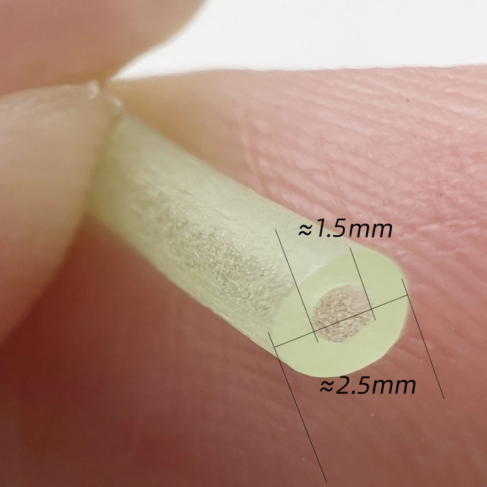 MNFT 2 m/bolsa plástico verde suave silicona noche pez manga tubo luminoso alto brillo largo aparejo de pesca tubos de señuelo - imagen 4