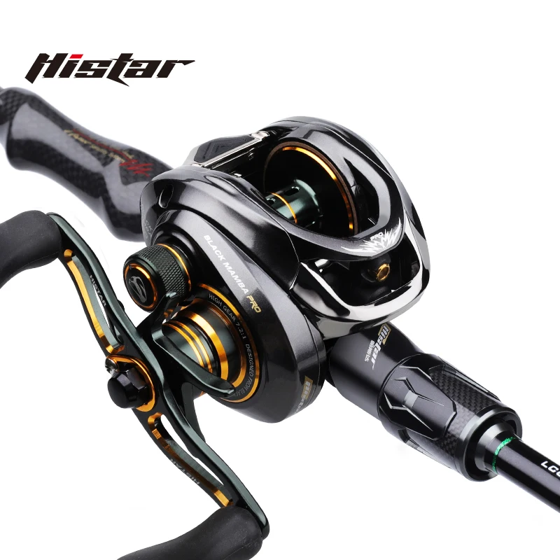 Combo Caña y Carrete Baitcasting Histar Mamba – Guías Fuji - imagen 2