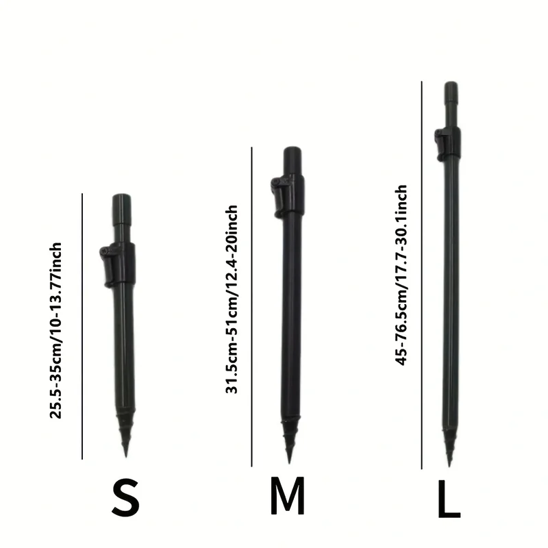 Palos de banco para pesca de carpa, soporte de caña de aluminio, accesorios de pesca, 2 uds. - imagen 2