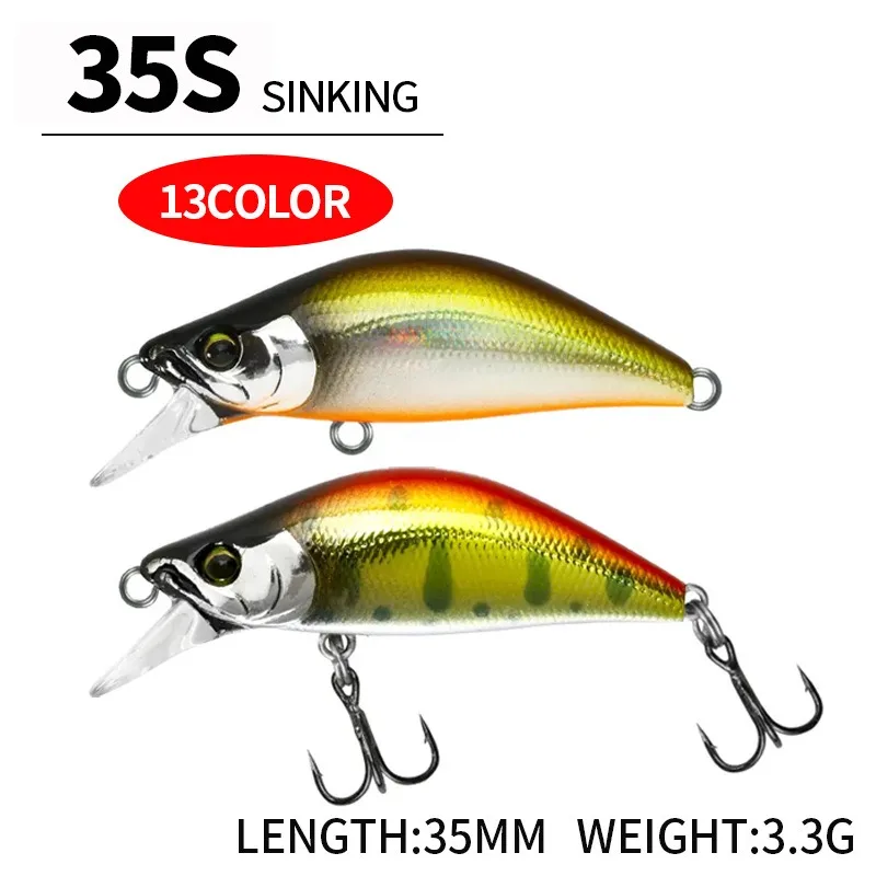 Señuelo hundido Minnow 35S - Cebo duro para lubina y trucha - imagen 2