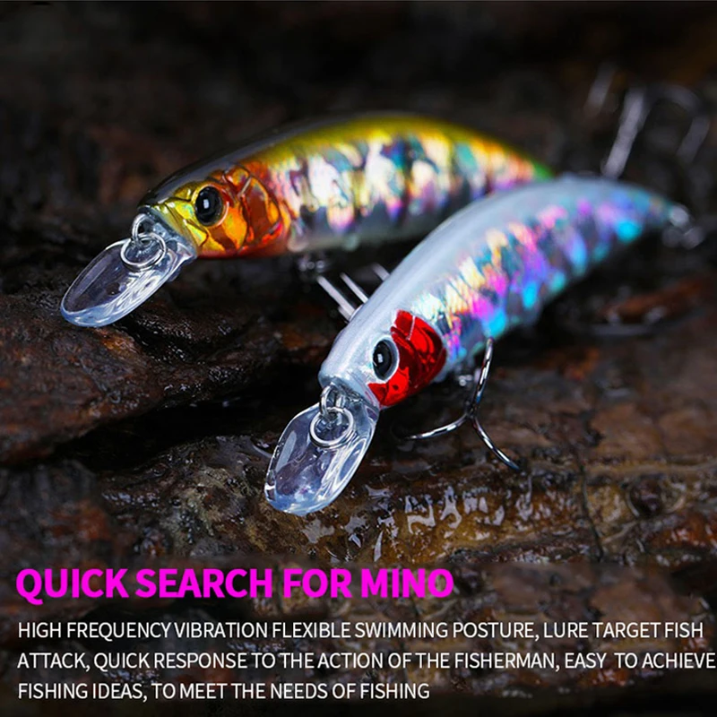 10g 70mm Sinking Minnow Fishing Lures Trout Pike Rock Stream Artificial Bait Pesca Wobbler Plastic Swimbait Jerkbait Equipment - imagen 5