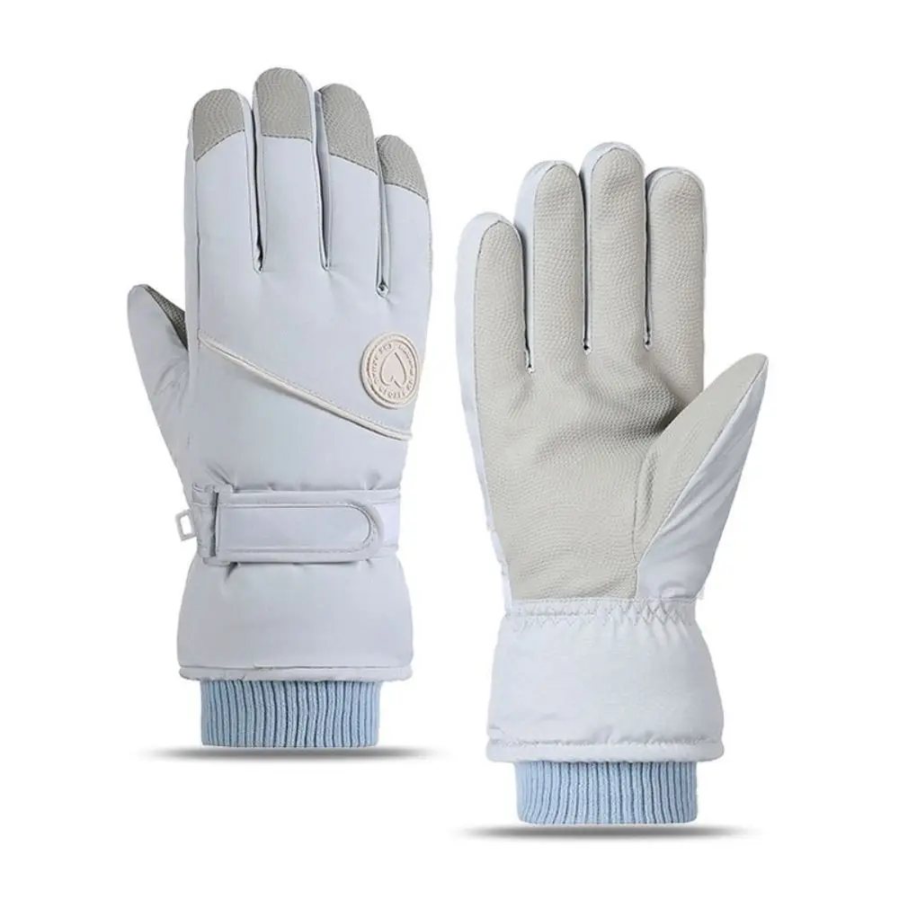 Guantes cálidos de invierno a la moda para mujer, guantes térmicos gruesos impermeables a prueba de viento, guantes de nieve con pantalla táctil para deportes al aire libre - imagen 2