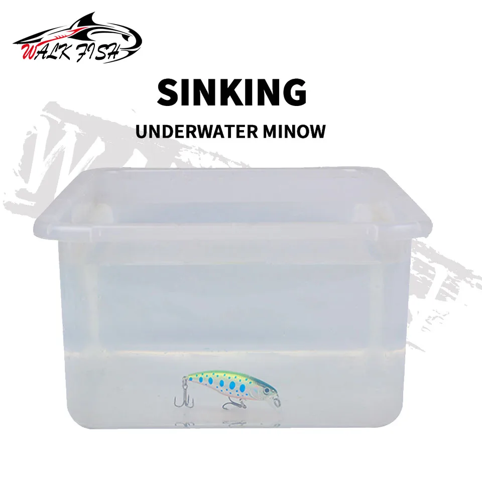 WALK FISH-Señuelos de Pesca de pececillo, cebo duro profesional, 57mm, 4,5g, Crankbait, Lucio, Wobblers, Swimbait - imagen 5