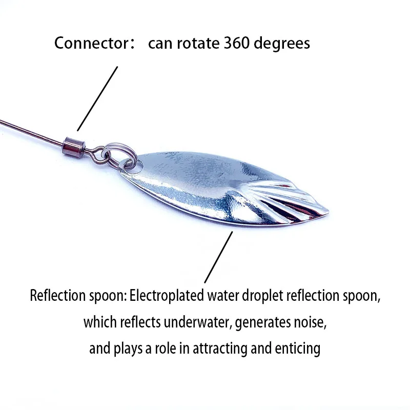 TAKEDO BY02 anzuelos con cabeza de anzuelo, anzuelo de pesca con cuchara, 3 unids/bolsa, anzuelo de gusano con manivela, anzuelos suaves ponderados, todo para pescar - imagen 2