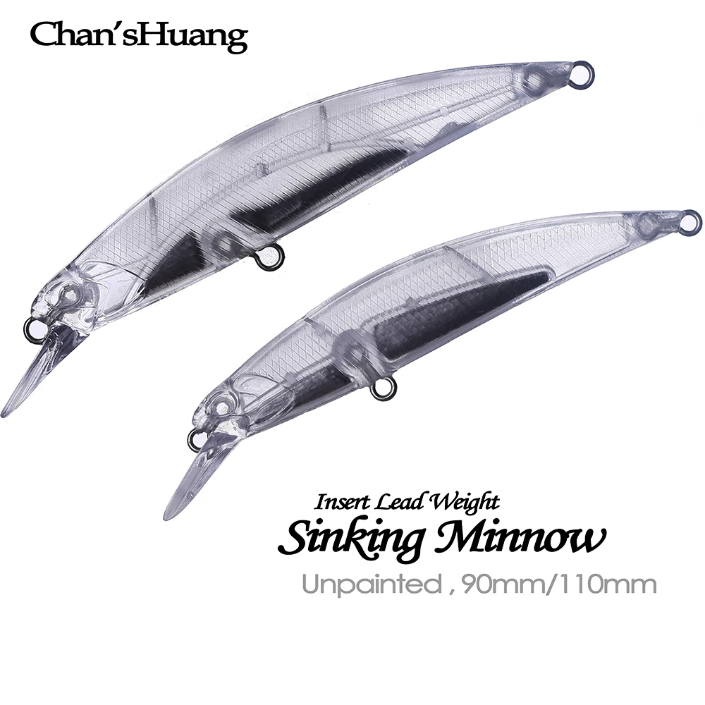 Señuelo Minnow en Blanco Chan'sHuang – Wobbler artesanal
